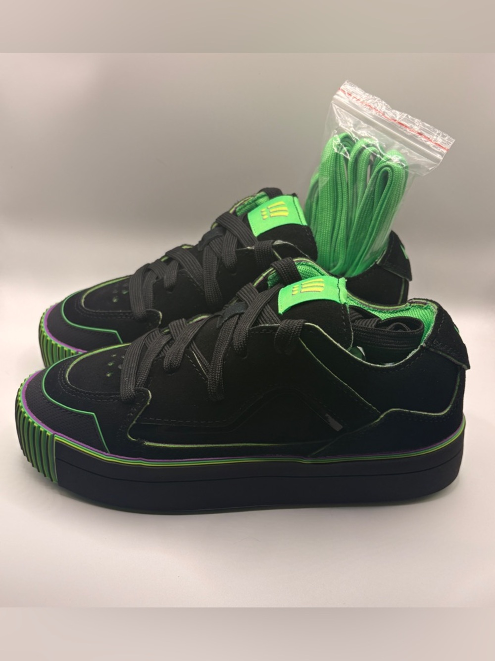 MSCHF Gobstomper Sour Edition Men’s US Sz 5/W Sz 6.5/UK 4.5/EU 37.5 Green Purple